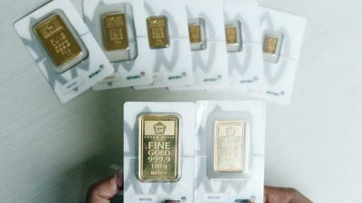 Harga Emas Antam Turun Lagi, Kini di Level Rp1,874 Juta per Gram
