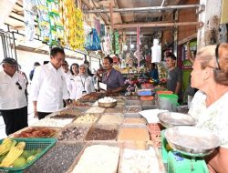 Kunjungi Pasar Kawat, Jokowi Cek Harga dan Stok Bapok