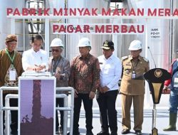 Pertama di Indonesia, Jokowi Resmikan Pabrik Minyak Merah