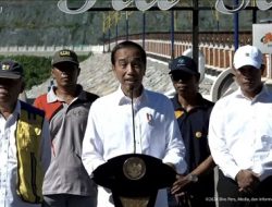 Beranggaran Rp1,4 T, Jokowi Resmikan Bendungan Tiu Suntuk