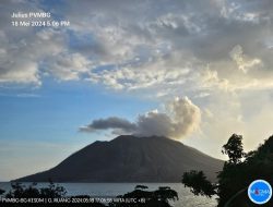 Status Gunung Ruang Turun ke Level Waspada