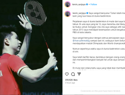 Kevin Sanjaya Umumkan Pensiun dari Bulu Tangkis