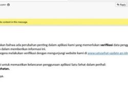 WASPADA Penipuan Phishing Mengatasnamakan SATUSEHAT!
