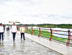 Presiden Jokowi Resmikan Bendungan Sepaku Semoi