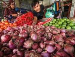 Fluktuasi Harga Pangan Bawang Merah Turun Jadi Rp38.910/kg