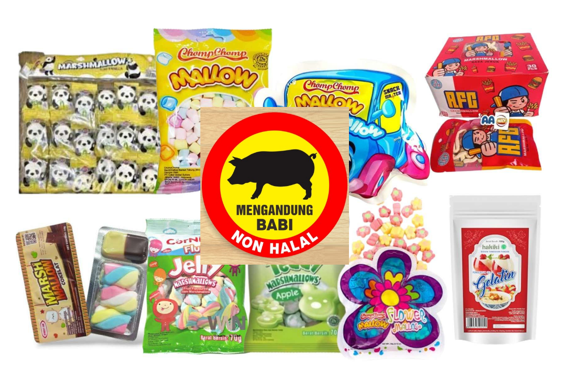 jajanan anak mengandung babi