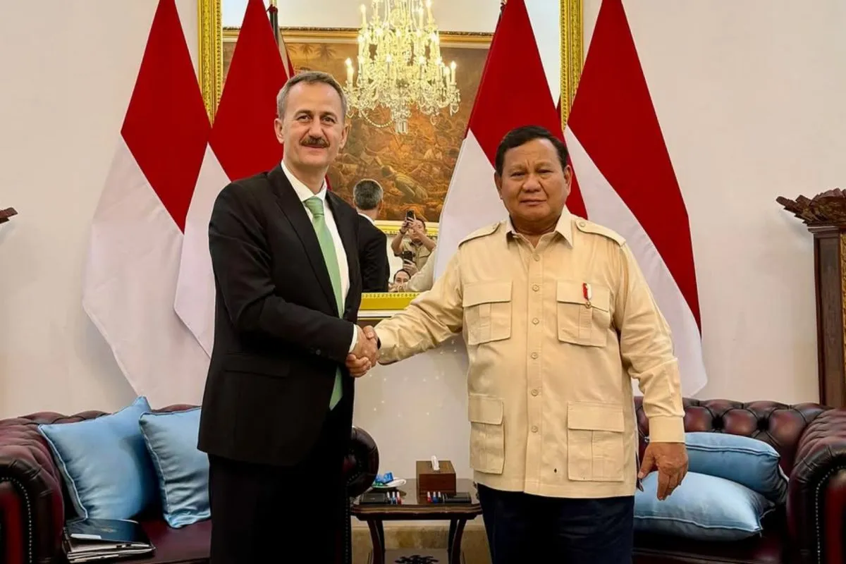 Istimewa - Presiden Sekretariat Industri Pertahanan Turki (Savunma Sanayii Baskanligi/SSB) Haluk Gorgun (kiri) dalam pertemuan dengan Presiden Prabowo Subianto di Istana Kepresidenan, Jakarta
