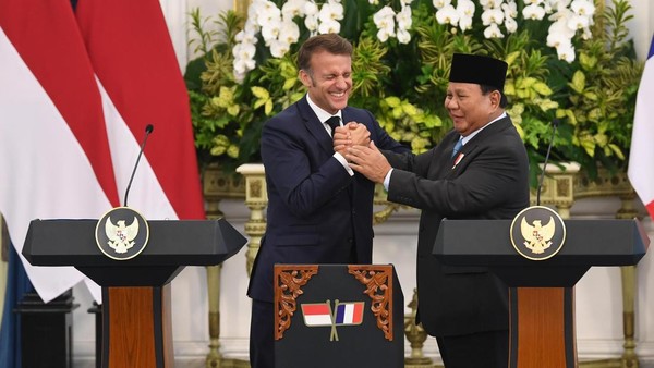 Istimewa - Presiden Prabowo dan Presiden Prancis Macron