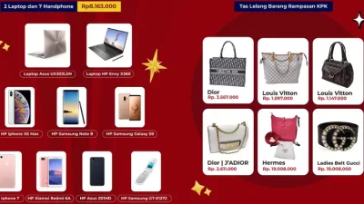 Katalog barang lelang KPK