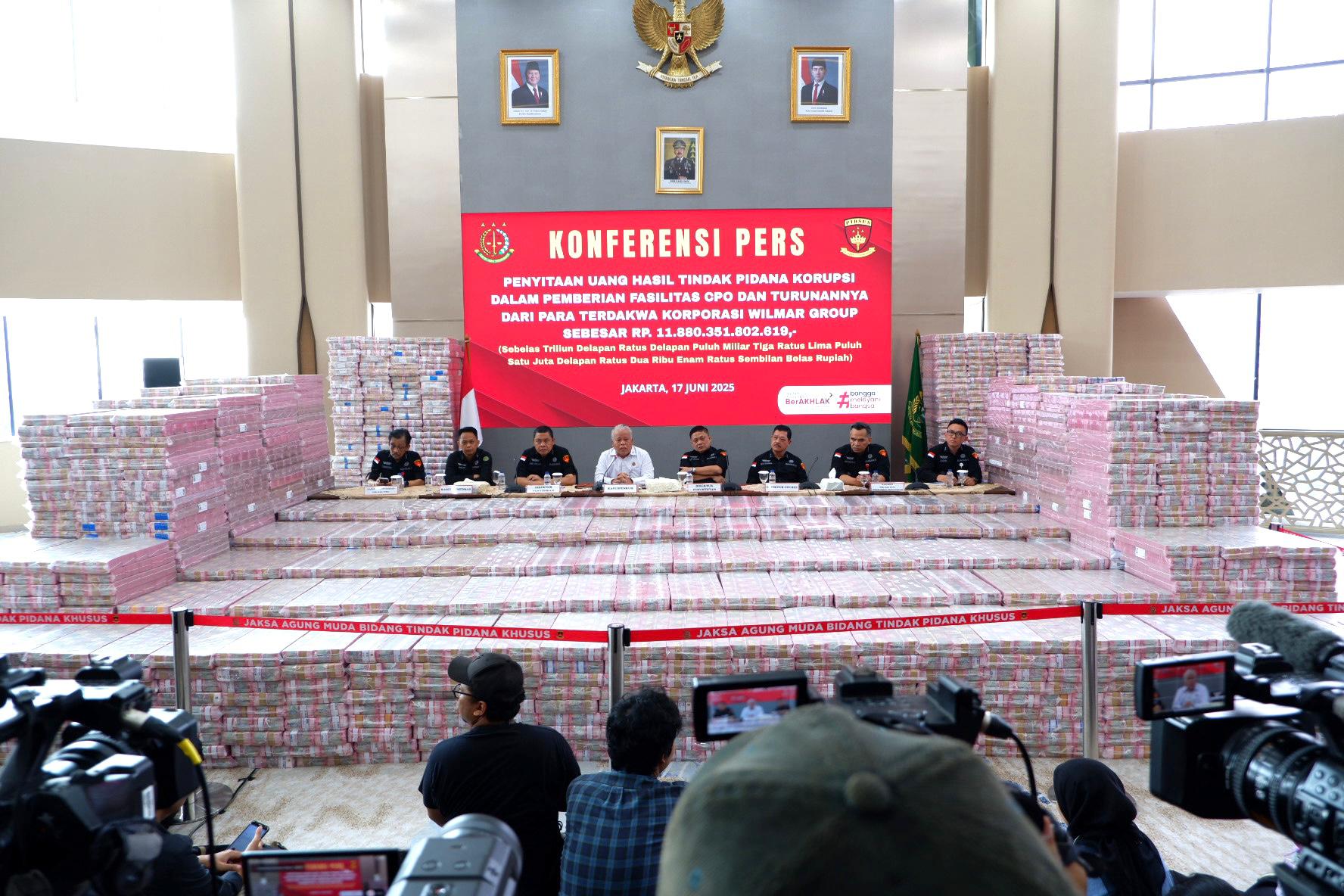 Kejagung Sita Rp11,8 Triliun Terkait Kasus Korupsi Ekspor CPO