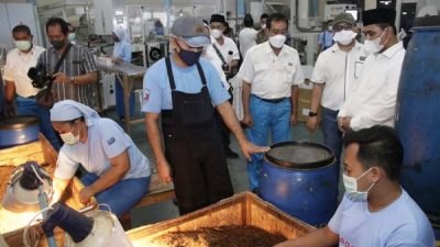 Ilustrasi - Karyawan pabrik rokok