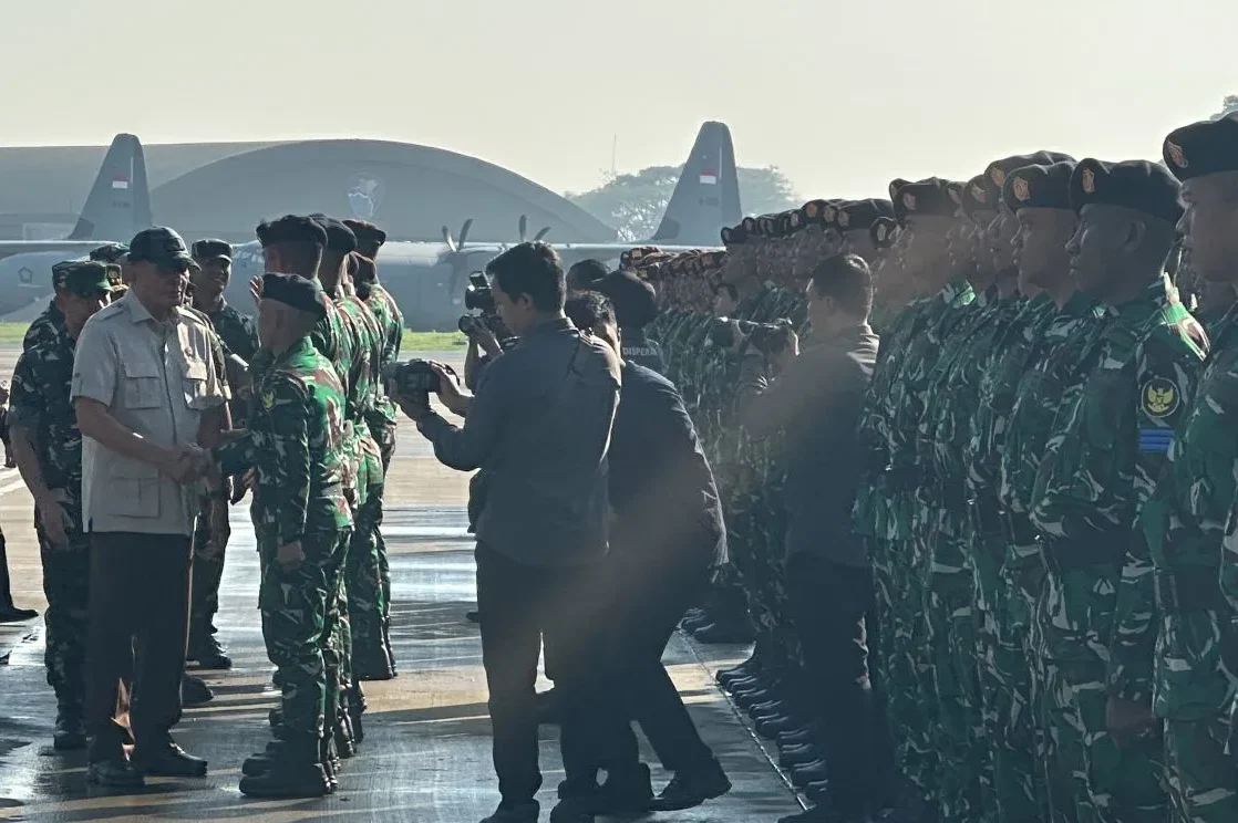 Istimewa - Menhan, Panglima TNI, dan Kapolri lepas kontingen untuk Hari Bastille