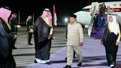 Tiba di Jeddah, Presiden Prabowo akan Bertemu Putra Mahkota/Perdana Menteri Arab Saudi