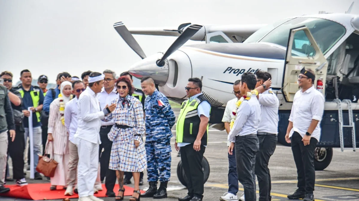 Dedi Mulyadi, Farhan, dan Susi Pudjiastuti Hadiri Inagurasi Perdana Susi Air Bandung–Yogyakarta