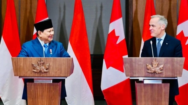 Presiden Prabowo Subianto dan Perdana Menteri Kanada Mark Carney.