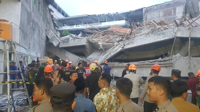 Tragedi runtuhnya Pondok Pesantren Al Khoziny di Sidoarjo, Jawa Timur. (Dok. BNPB)
