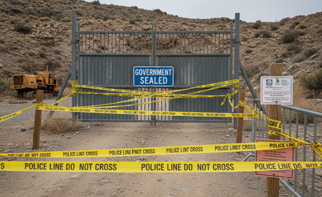 Ilustrasi AI Tambang Ilegal