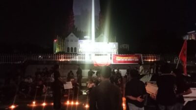 Aksi Solidaritas Lilin Keadilan untuk Buruh Kiba, Berharap Keadilan dalam Persidangan Gugatan PHI