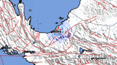 GEMPABUMI TEKTONIK M 3.9 DIRASAKAN DI NABIRE - PAPUA