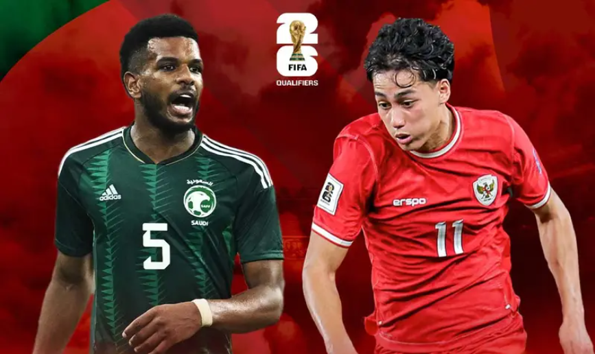 Kualifikasi Piala Dunia 2026 melawan Arab Saudi.
