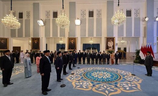 Presiden Prabowo melantik 11 pejabat baru.