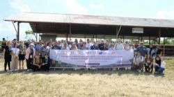 Lebih dari 40 peserta dari sembilan negara meninjau langsung transformasi lahan pascatambang MHU di di Loa Kulu, Kutai Kartanegara