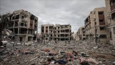 Ilustrasi Kehancuran jalur Gaza