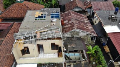 Dampak puting beliung di Bojonggede Bogor