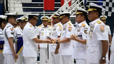 Laksda TNI Haris Bima Bayuseto Dilantik Jadi Pangkoarmada I