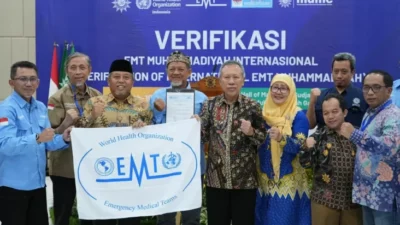 Muhammadiyah Catat Sejarah, EMT Resmi Terverifikasi WHO Sebagai Tim Medis Darurat Internasional Pertama dari Indonesia