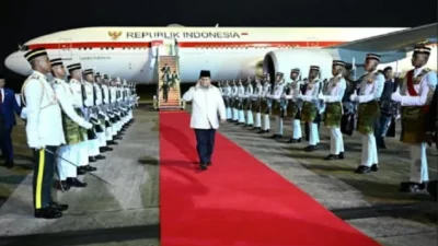 Presiden Prabowo tiba di Malaysia