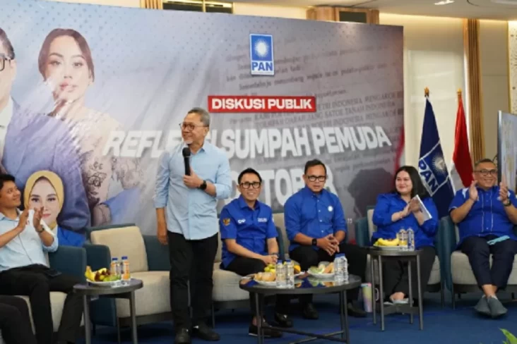 Zukifli Hasan saat diskusi bertema Sudut Pandang: Refleksi Sumpah Pemuda yang digelar di Jakarta