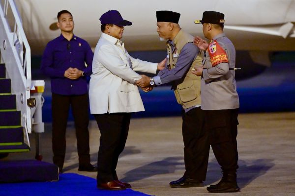 Tiba di Sumbar, Presiden Prabowo Dijadwalkan Tinjau 3 Wilayah Terdampak Bencana