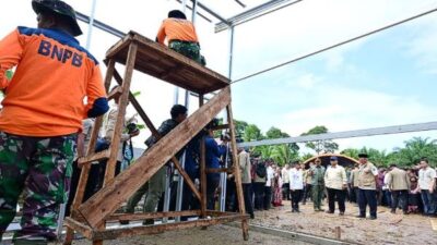 Pemerintah Gelontorkan Anggaran Darurat, 44.045 Huntara Siap Dibangun di Tiga Provinsi