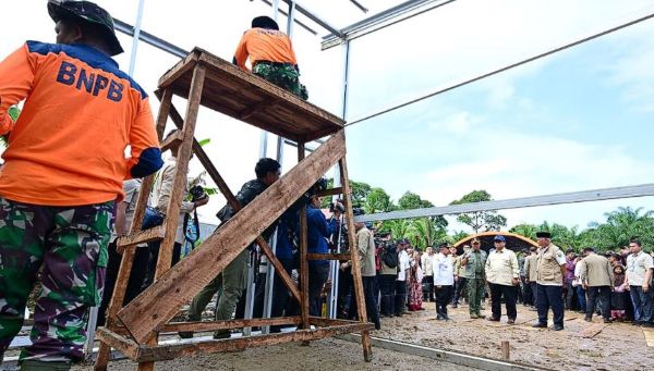 Pemerintah Gelontorkan Anggaran Darurat, 44.045 Huntara Siap Dibangun di Tiga Provinsi