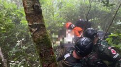 Lawan Hujan dan Jurang, SAR Evakuasi Korban Pertama Pesawat ATR dengan Teknik Rappeling
