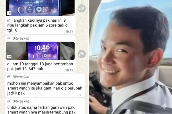 Smartwatch Kopilot Pesawat ATR Catat Aktivitas Langkah, Keluarga Harap Farhan Gunawan Selamat