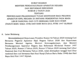 Jelang Nyepi dan Lebaran 2026, Menteri PANRB Terbitkan Aturan WFA bagi ASN