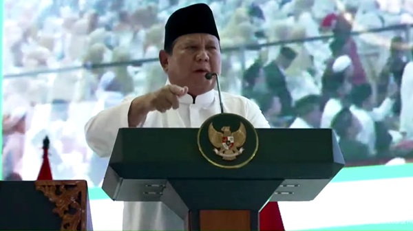 Pengukuhan MUI di Istiqlal, Prabowo Sebut Indonesia Contoh Islam Damai Dunia
