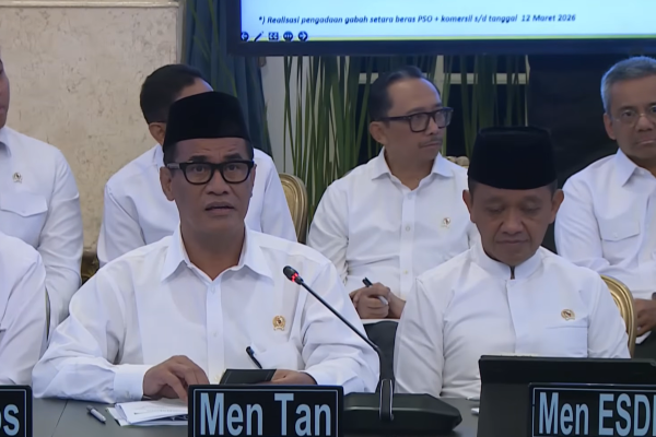 Stok Beras Nasional Tembus 4 Juta Ton, Andi Amran: Tertinggi Sepanjang Sejarah