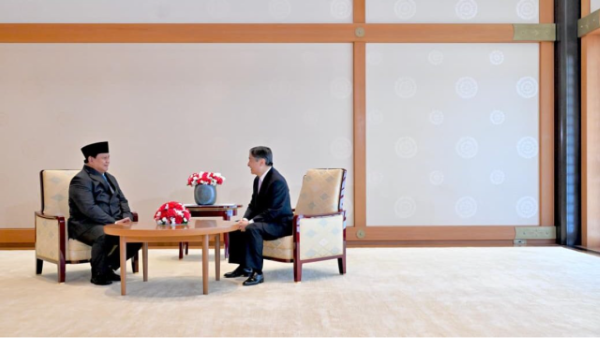 Kunjungan Resmi ke Jepang, Prabowo Gelar Pertemuan Empat Mata dengan Kaisar Naruhito