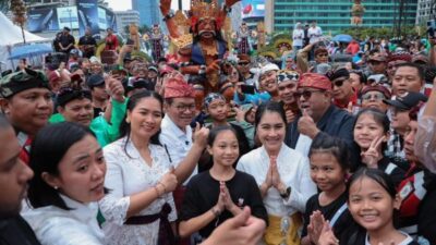 Untuk Pertama Kalinya, Pawai Ogoh-Ogoh Meriahkan Bundaran HI Jakarta