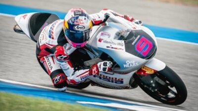 Veda Ega Pratama Cetak Sejarah, Finis Ketiga di Moto3 Brasil 2026