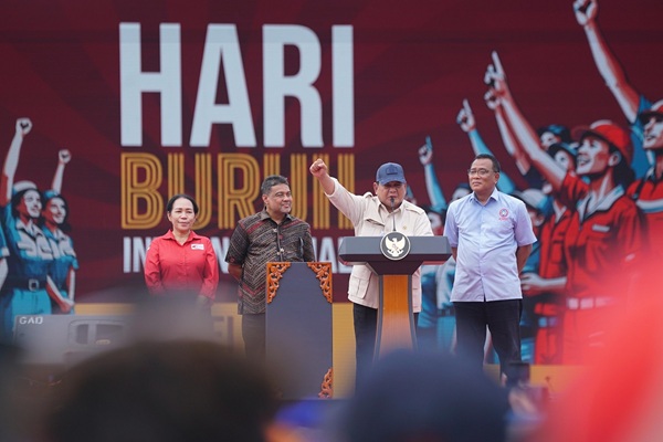 Satgas Mitigasi PHK Dibentuk, Ini Pernyataan Prabowo di Hari Buruh
