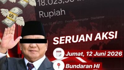 Massa Gelar Aksi Menuju Indonesia Bangkrut di Bundaran HI, Ini 5 Tuntutannya